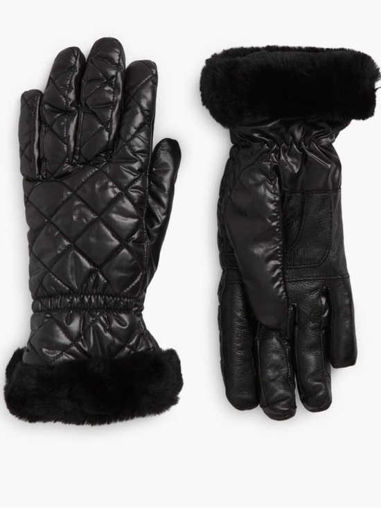 UGG | Accessories | Ugg Womens Black All Weather Faux Fur Trim